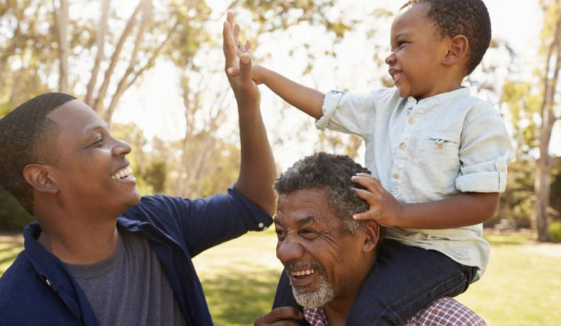 three men of different ages